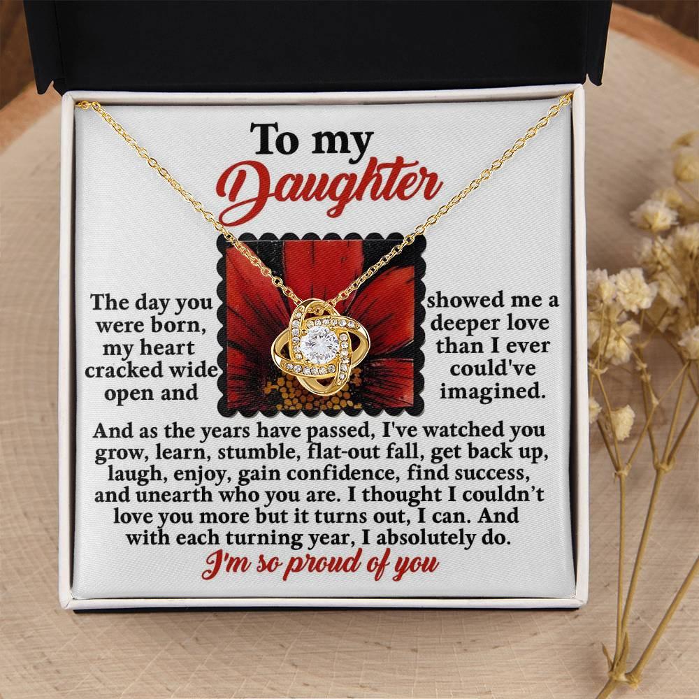 Gift for Daughter - A Deeper Love - Love Knot Pendant Necklace - Mallard Moon Gift Shop