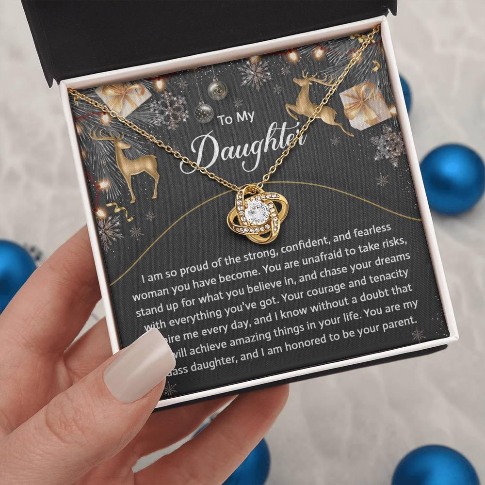 Gift for Daughter - Amazing Things - Love Knot Pendant Necklace - Mallard Moon Gift Shop
