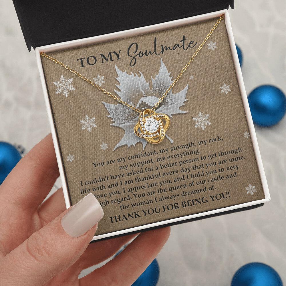 Gift for Soulmate - Our Castle - Love Knot Pendant Necklace - Mallard Moon Gift Shop