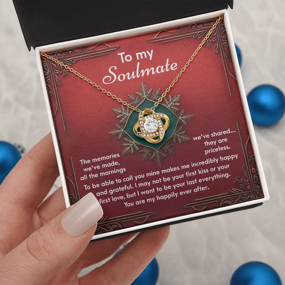 Gift for Soulmate - The Memories - Love Knot Pendant Necklace - Mallard Moon Gift Shop