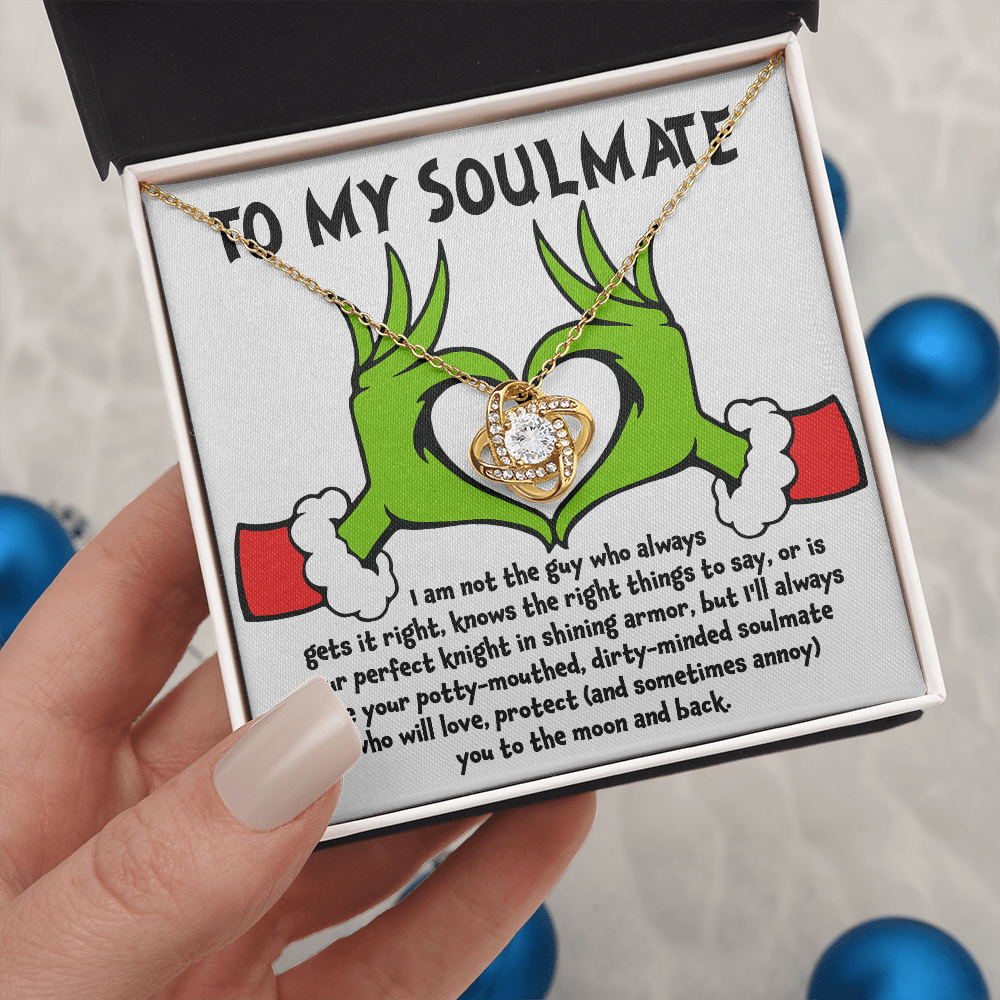 Gift for Soulmate - Knight in Shining Armor - Love Knot Necklace - Mallard Moon Gift Shop