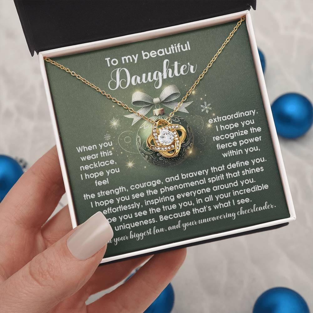 Gift for Daughter - Incredible Uniqueness - Love Knot Pendant Necklace - Mallard Moon Gift Shop