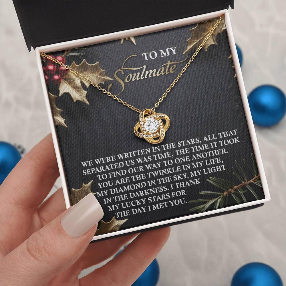Gift for Soulmate - In The Stars - Love Knot Pendant Necklace - Mallard Moon Gift Shop