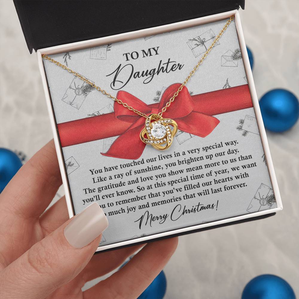 Gift for Daughter - Special Way - Love Knot Pendant Necklace - Mallard Moon Gift Shop