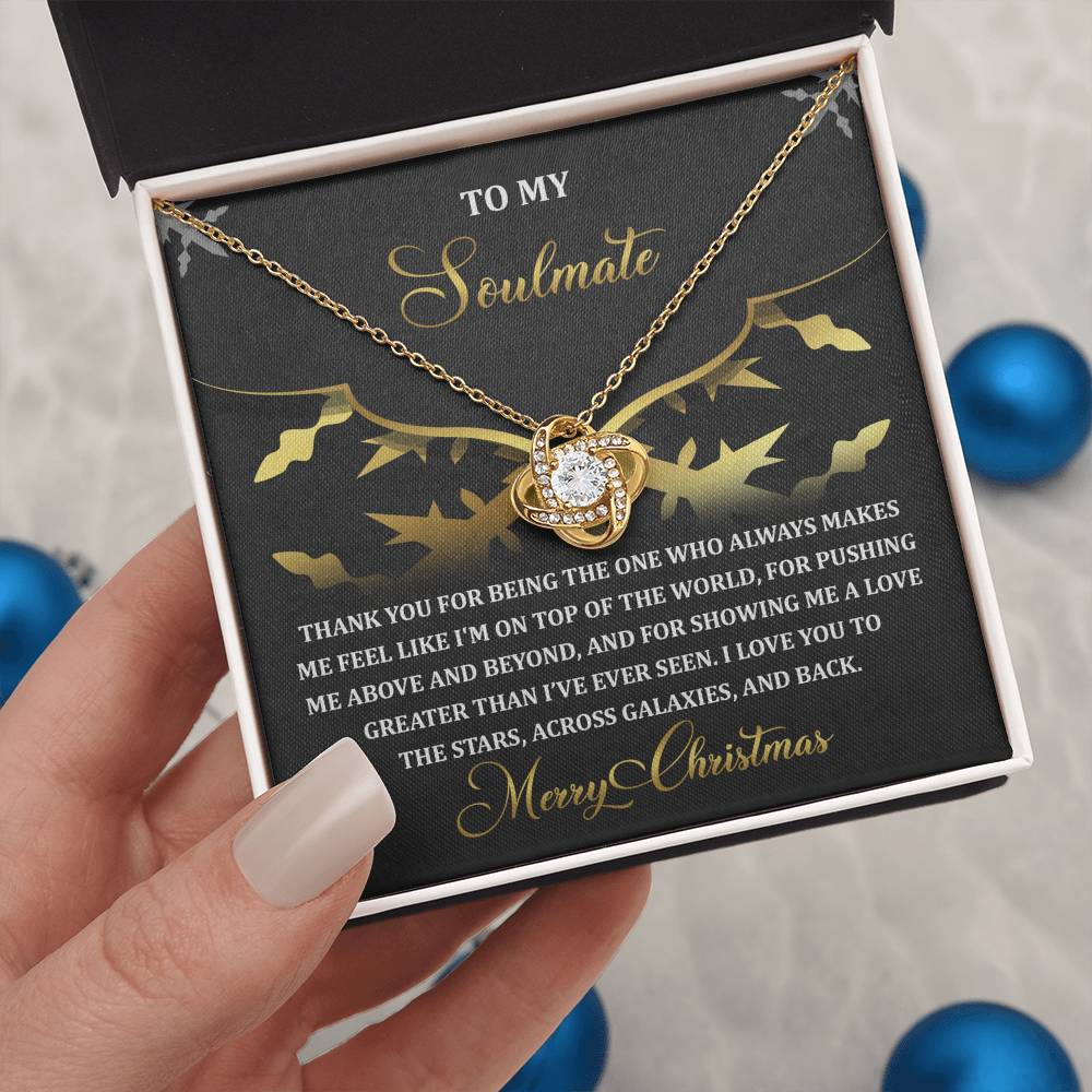 Gift for Soulmate - A Love - Love Knot Pendant Necklace - Mallard Moon Gift Shop