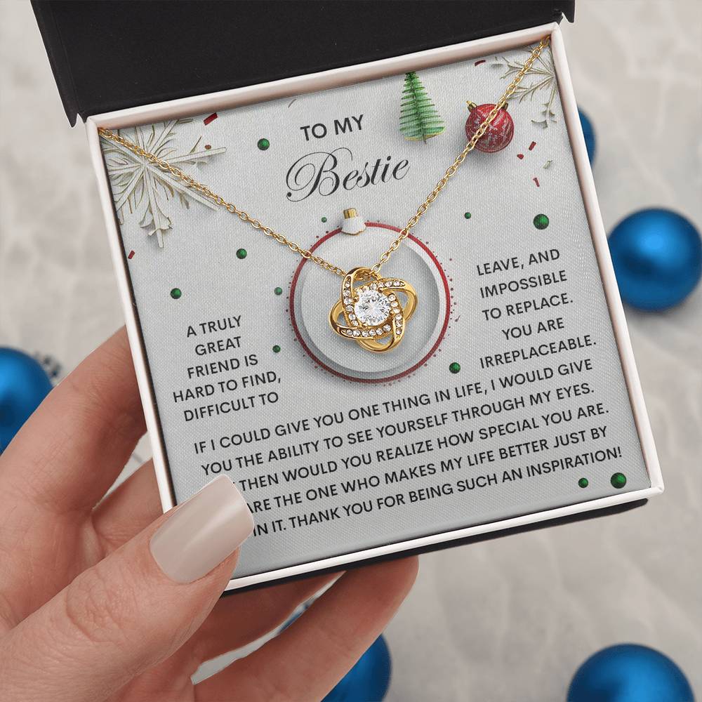 Gift for Bestie - The One - Love Knot Pendant Necklace - Mallard Moon Gift Shop