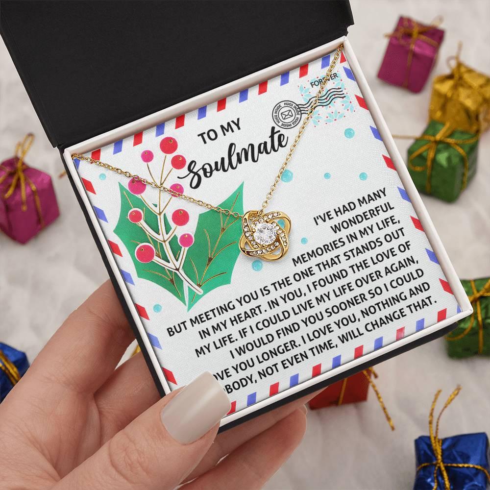 Gift for Soulmate - Love You Longer - Love Knot Pendant Necklace - Mallard Moon Gift Shop