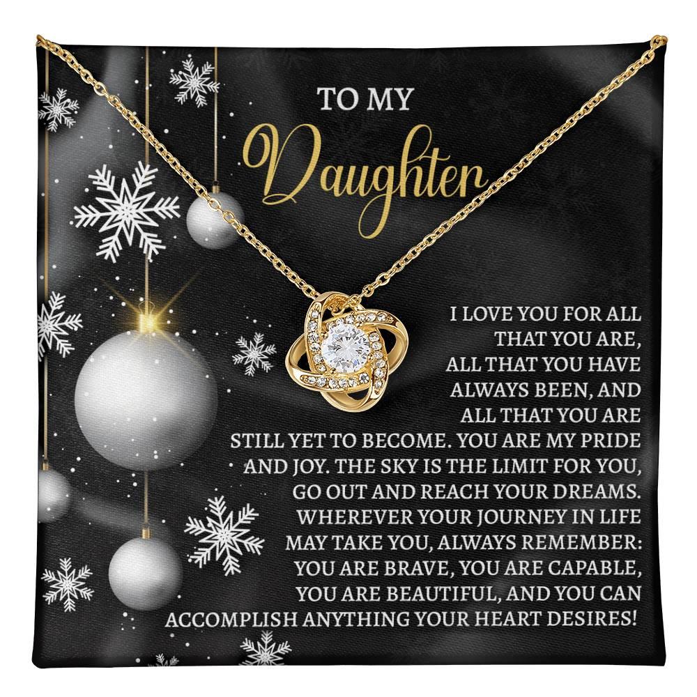 Gift for Daughter - Pride And Joy - Love Knot Pendant Necklace - Mallard Moon Gift Shop