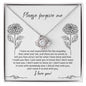 Apology Gift for Girlfriend, Wife, Soulmate - Sorry, Real Explanation - Love Knot Pendant Necklace - Mallard Moon Gift Shop