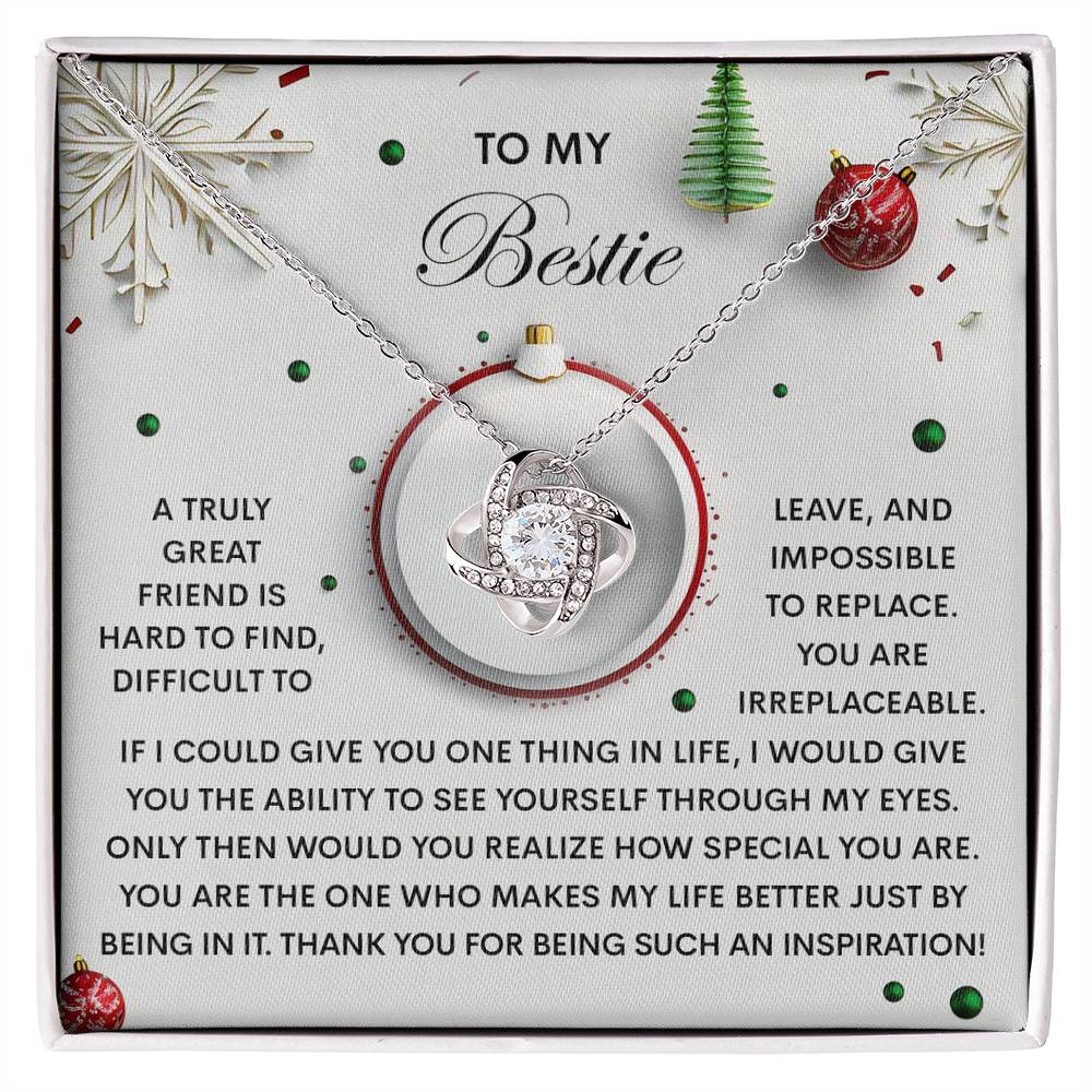Gift for Bestie - The One - Love Knot Pendant Necklace - Mallard Moon Gift Shop