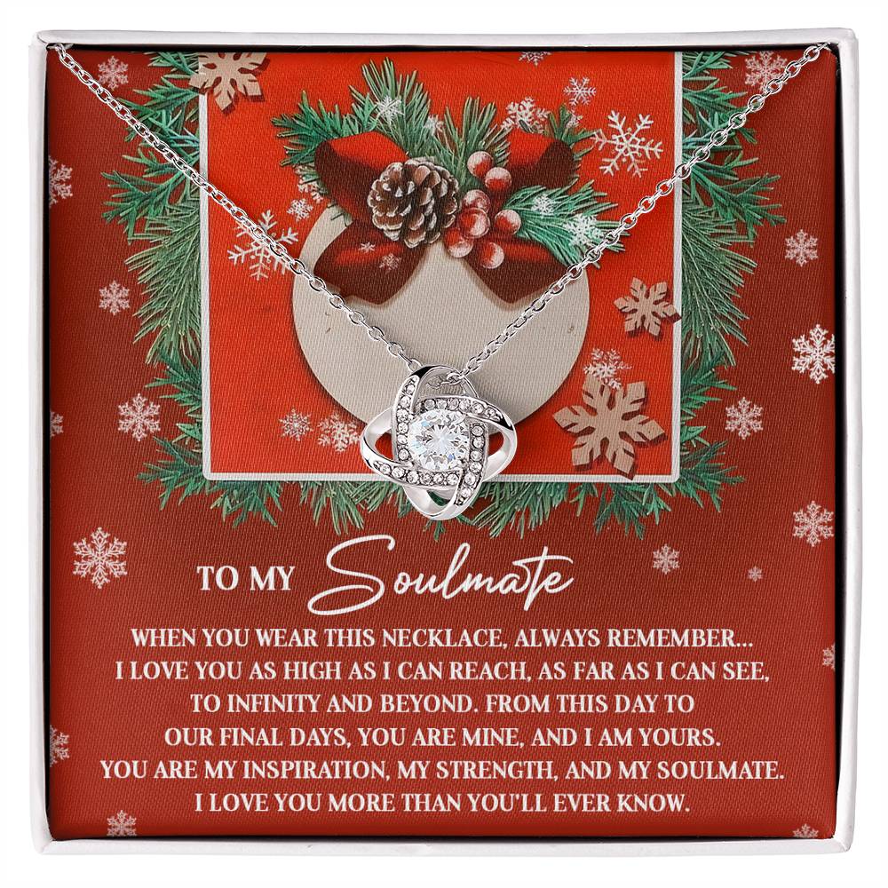 Gift for Soulmate - I Am Yours - Love Knot Pendant Necklace - Mallard Moon Gift Shop