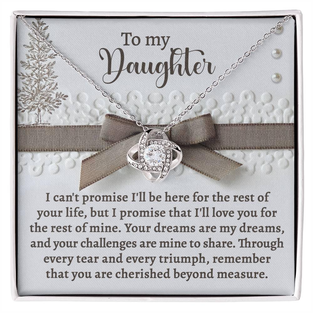 Gift for Daughter - Mine To Share - Love Knot Pendant Necklace - Mallard Moon Gift Shop