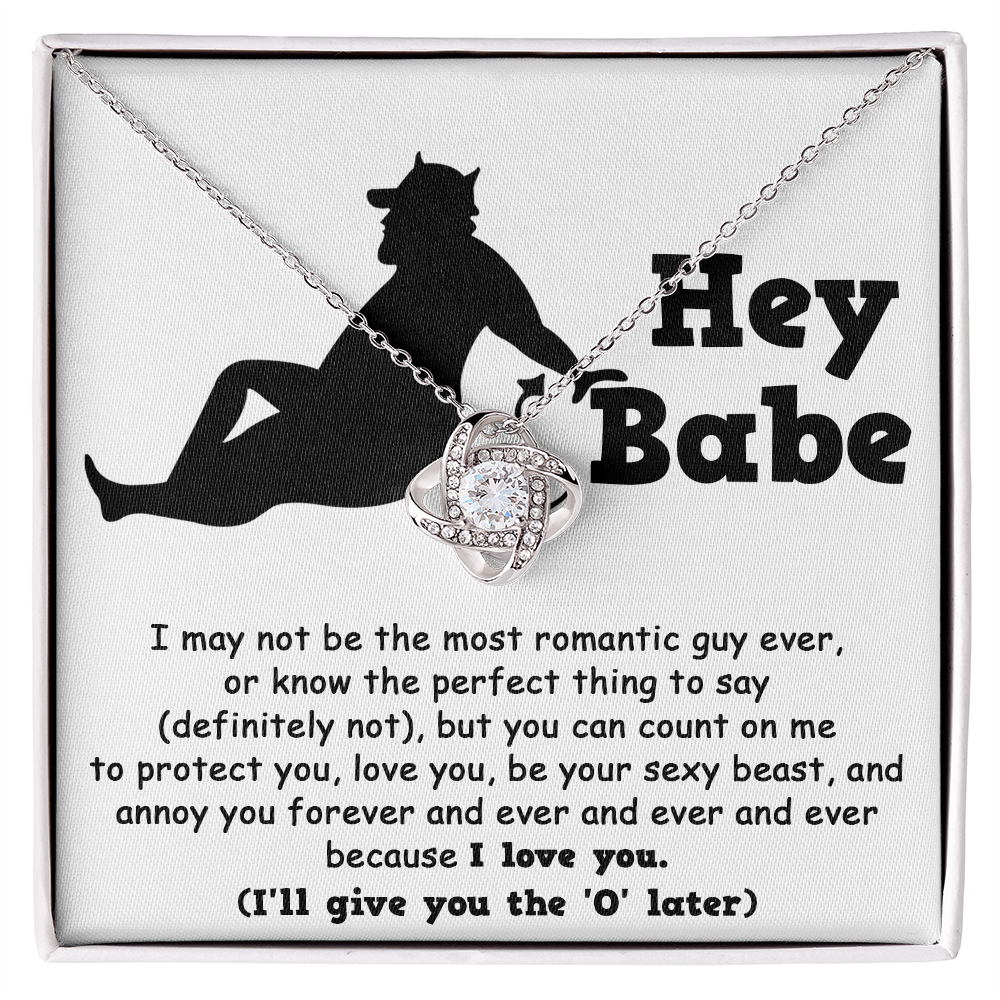Soulmate Gift from Sexy Beast - Love Knot Necklace - Mallard Moon Gift Shop