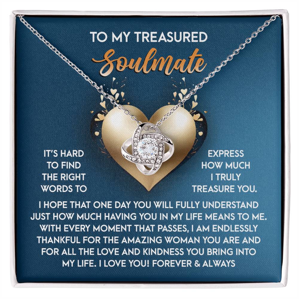 Gift for Soulmate - In My Life - Love Knot Pendant Necklace - Mallard Moon Gift Shop