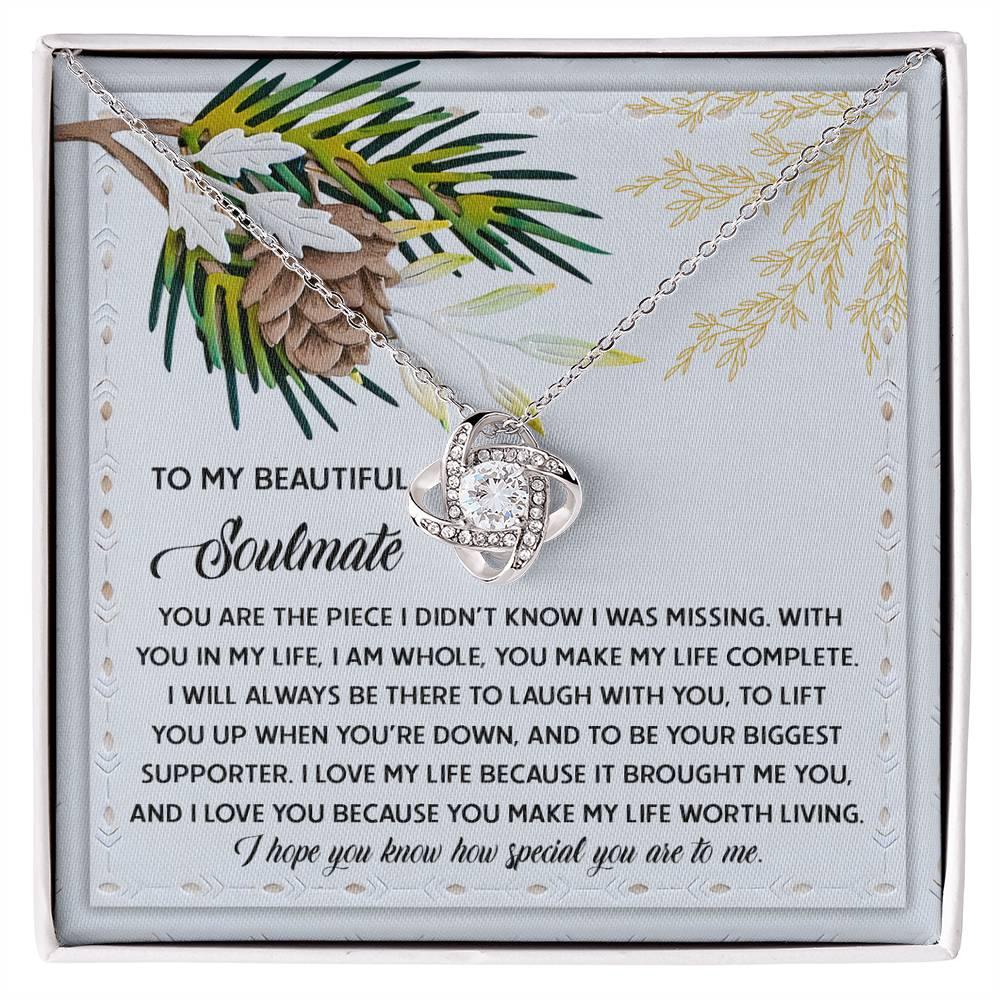 Gift for Soulmate - Biggest Supporter - Love Knot Pendant Necklace - Mallard Moon Gift Shop