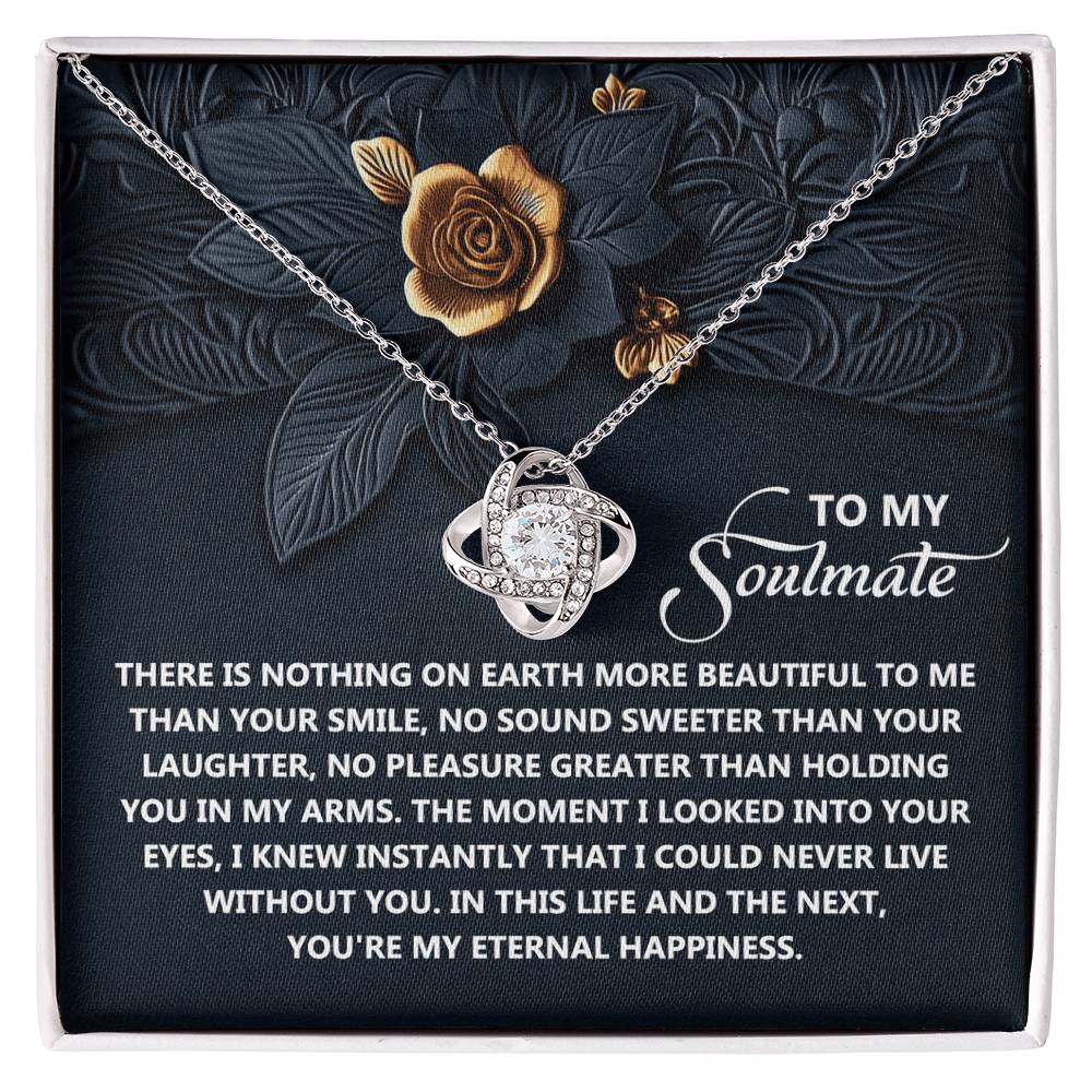 Gift for Soulmate - Eternal Happiness - Love Knot Pendant Necklace - Mallard Moon Gift Shop