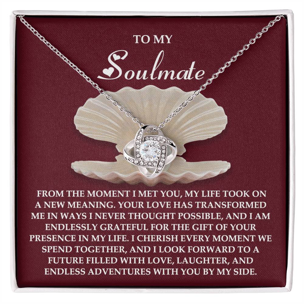 Gift for Soulmate - Every Moment - Love Knot Pendant Necklace - Mallard Moon Gift Shop