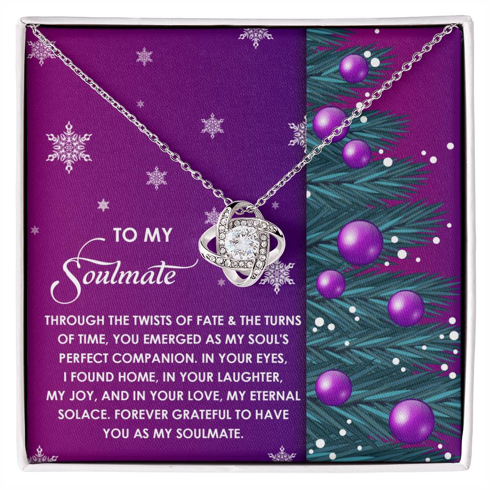 Gift for Soulmate - Perfect Companion - Love Knot Pendant Necklace - Mallard Moon Gift Shop