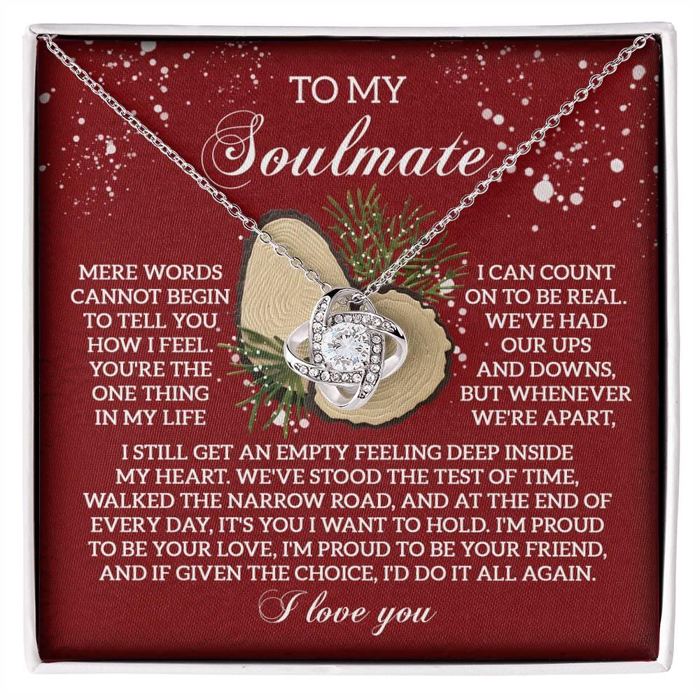 Gift for Soulmate - Test Of Time - Love Knot Pendant Necklace - Mallard Moon Gift Shop