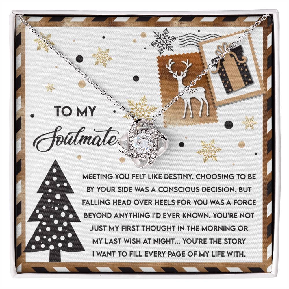 Gift for Soulmate - Like Destiny - Love Knot Pendant Necklace - Mallard Moon Gift Shop