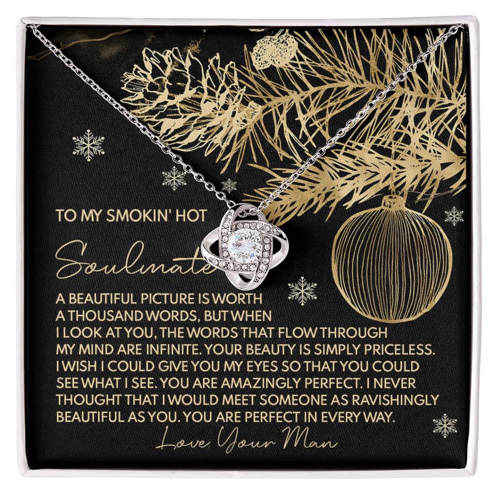 Gift for Soulmate - Amazingly Perfect - Love Knot Pendant Necklace - Mallard Moon Gift Shop