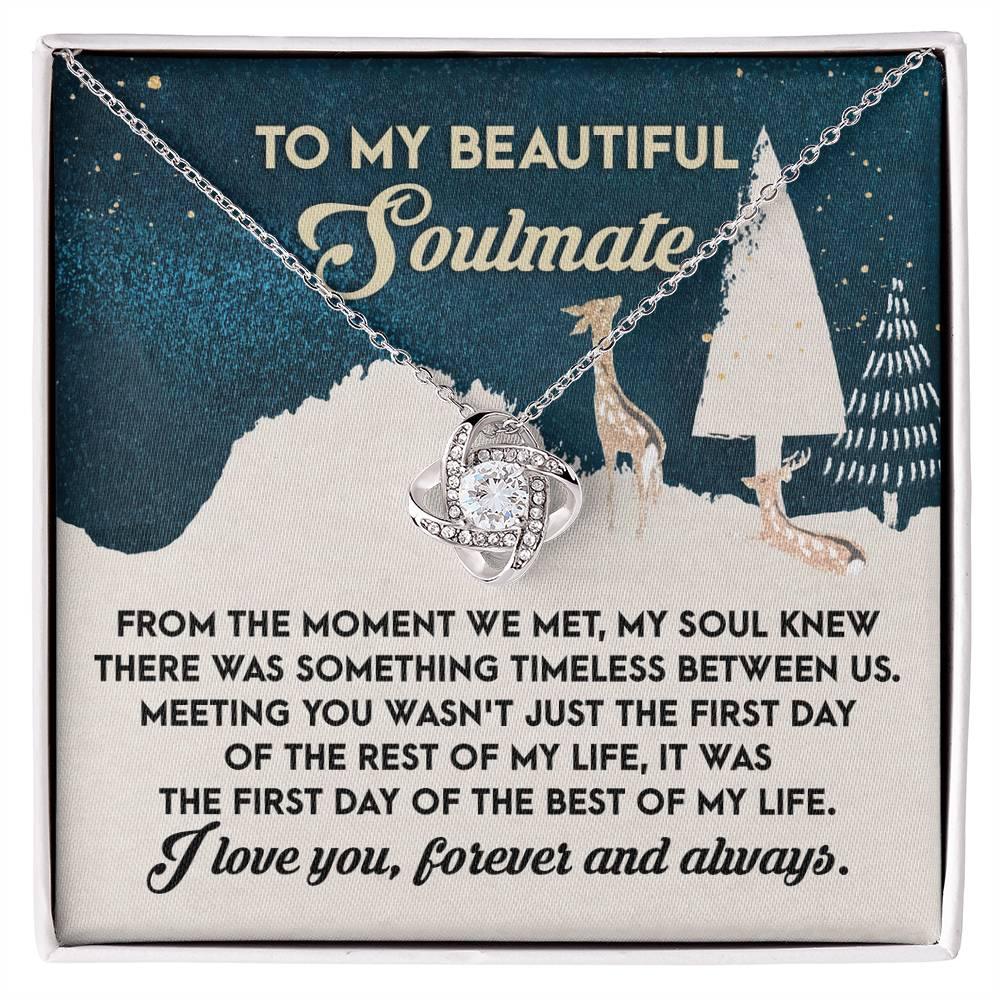 Gift for Soulmate - Between Us - Love Knot Pendant Necklace - Mallard Moon Gift Shop