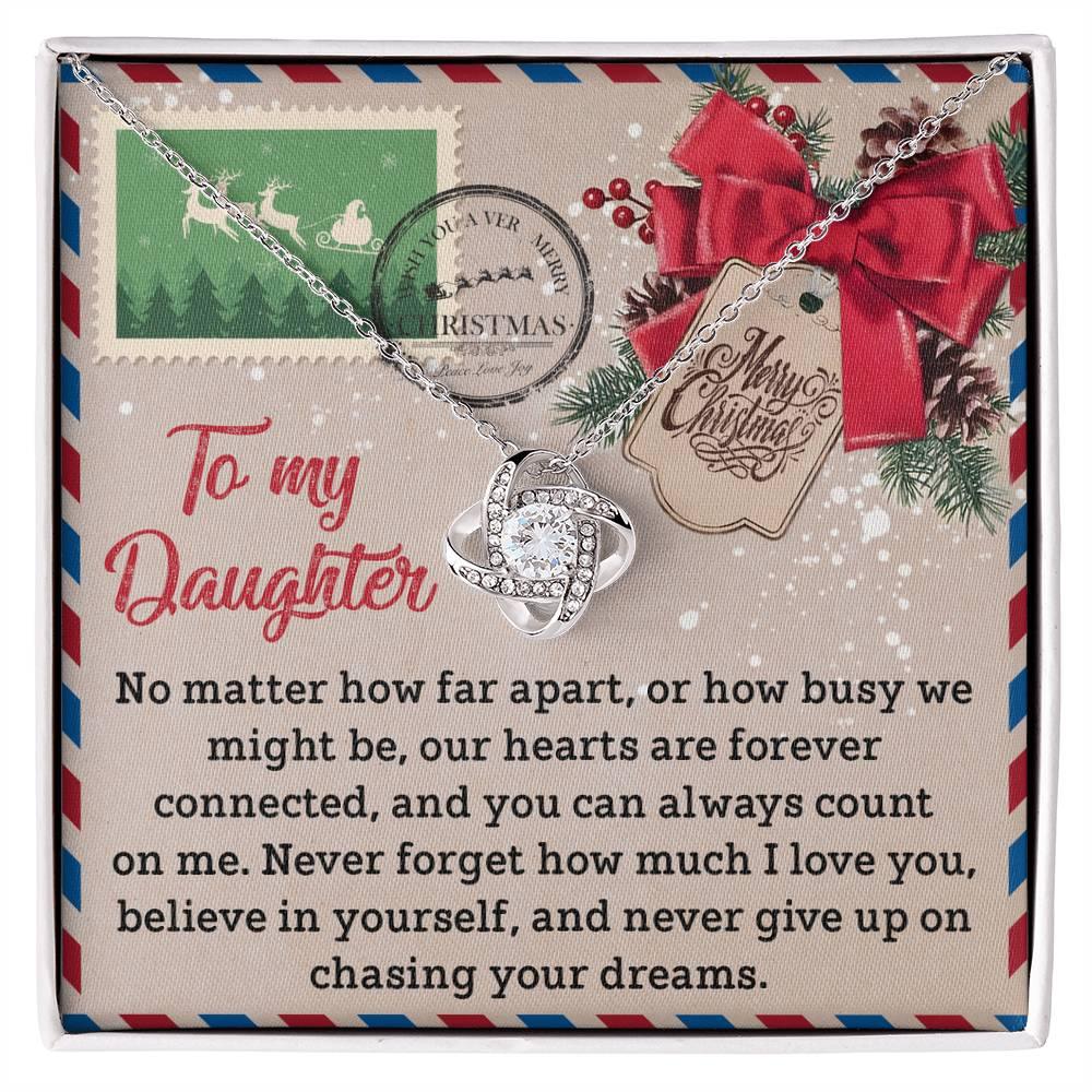Gift for Daughter - Forever Connected - Love Knot Pendant Necklace - Mallard Moon Gift Shop