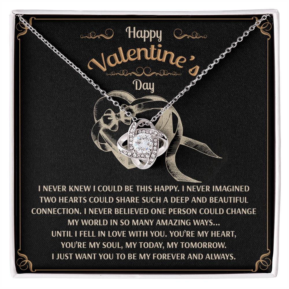 You’re My Forever - Love Knot Necklace - A Timeless Expression of Love for Your Soulmate - Heartfelt Gift for Valentine's Day - Mallard Moon Gift Shop