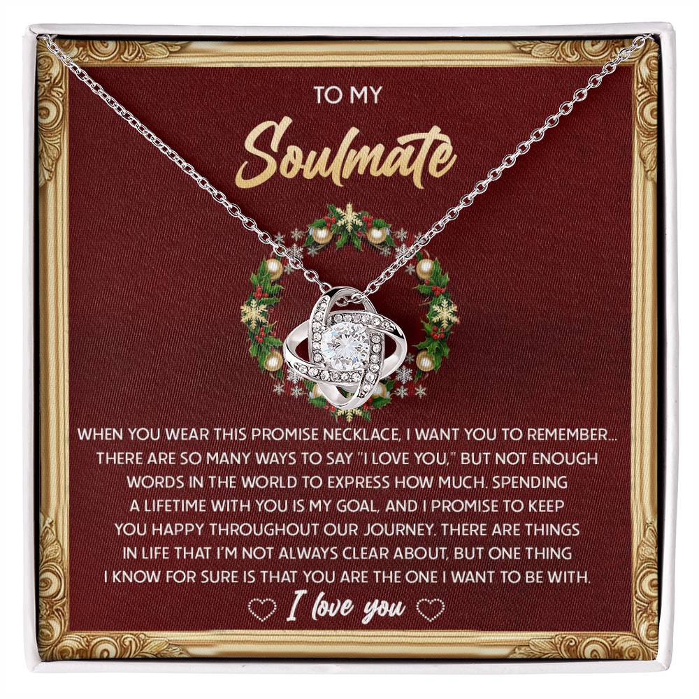 Gift for Soulmate - To Be With - Love Knot Pendant Necklace - Mallard Moon Gift Shop