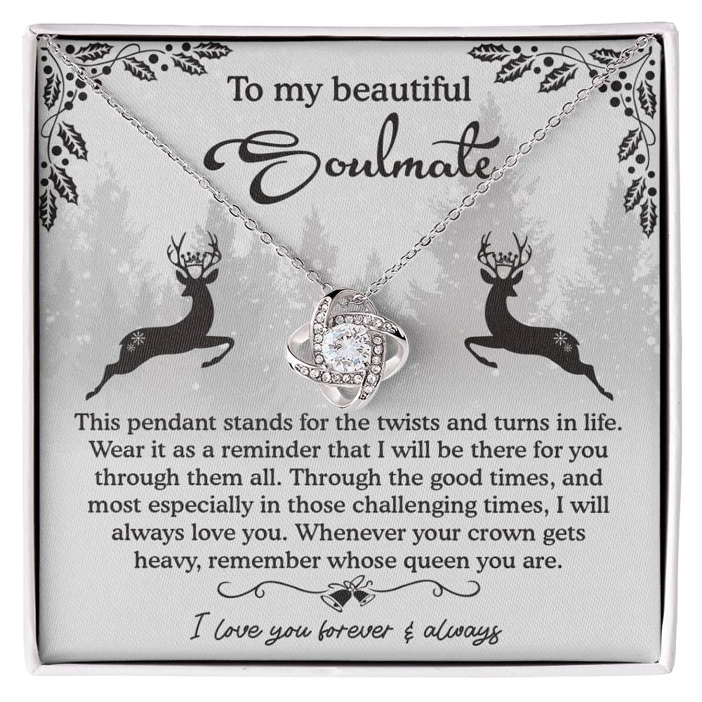 Gift for Soulmate - A Reminder - Love Knot Pendant Necklace - Mallard Moon Gift Shop