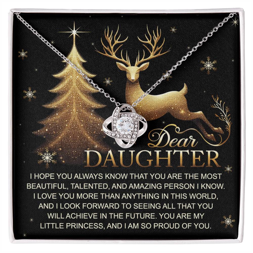 Gift for Daughter - In This World - Love Knot Pendant Necklace - Mallard Moon Gift Shop