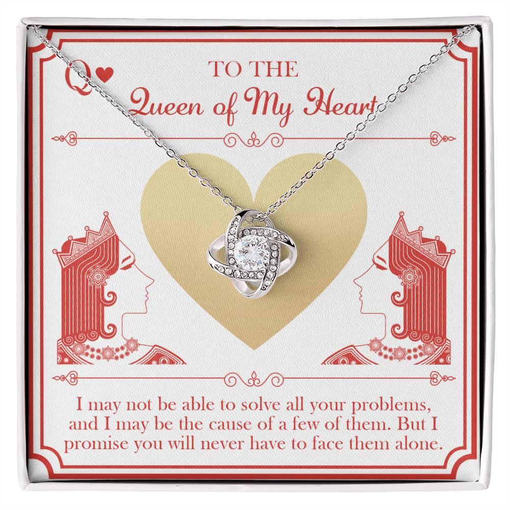 Wife Wedding Day Gift - The Queen - Love Knot Pendant Necklace - Mallard Moon Gift Shop