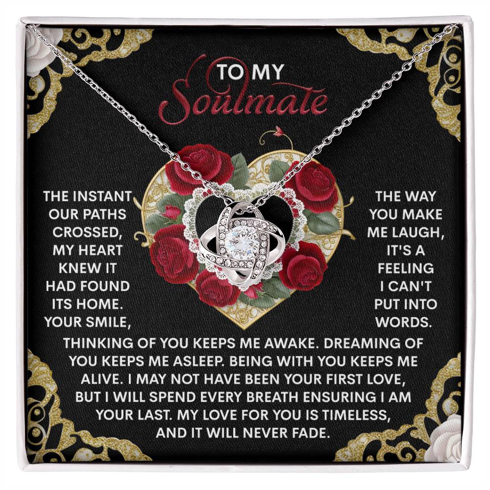 Gift for Soulmate - Never Fade - Love Knot Pendant Necklace - Mallard Moon Gift Shop