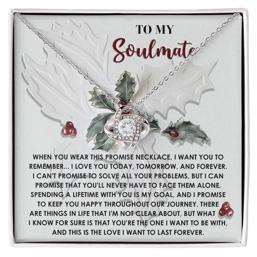 Gift for Soulmate - To Be With You - Love Knot Pendant Necklace - Mallard Moon Gift Shop