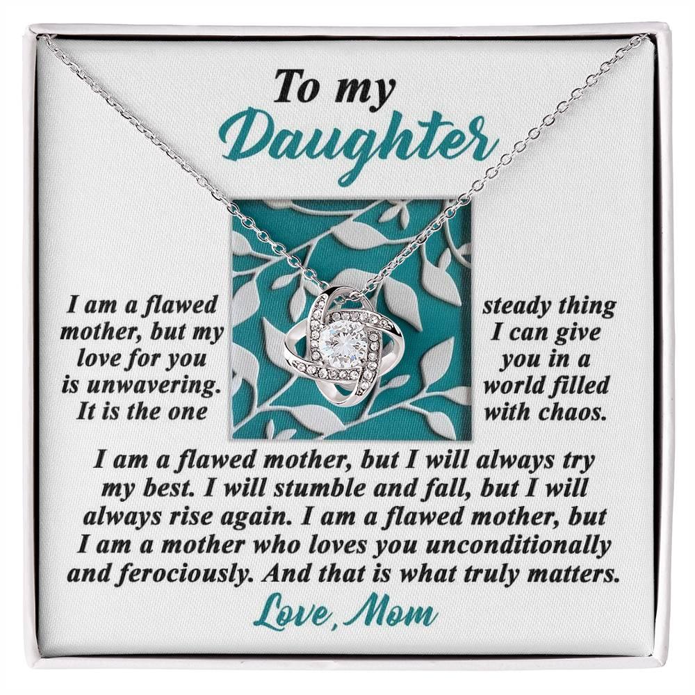 Gift for Daughter - Stumble And Fall - Love Knot Pendant Necklace - Mallard Moon Gift Shop