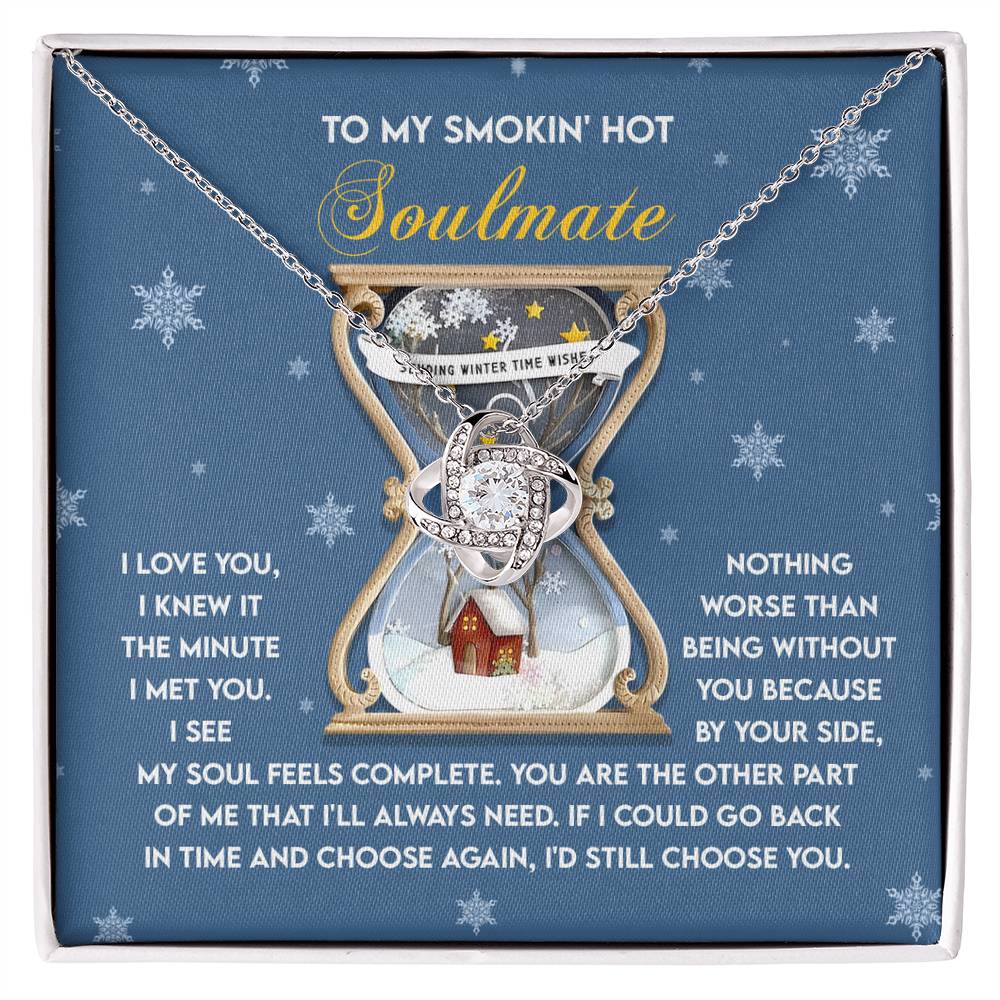Gift for Soulmate - Feels Complete - Love Knot Pendant Necklace - Mallard Moon Gift Shop