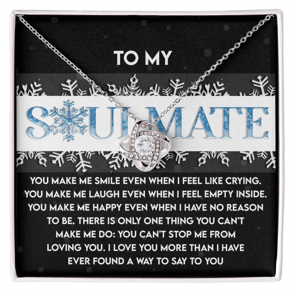 Gift for Soulmate - Loving You - Love Knot Pendant Necklace - Mallard Moon Gift Shop