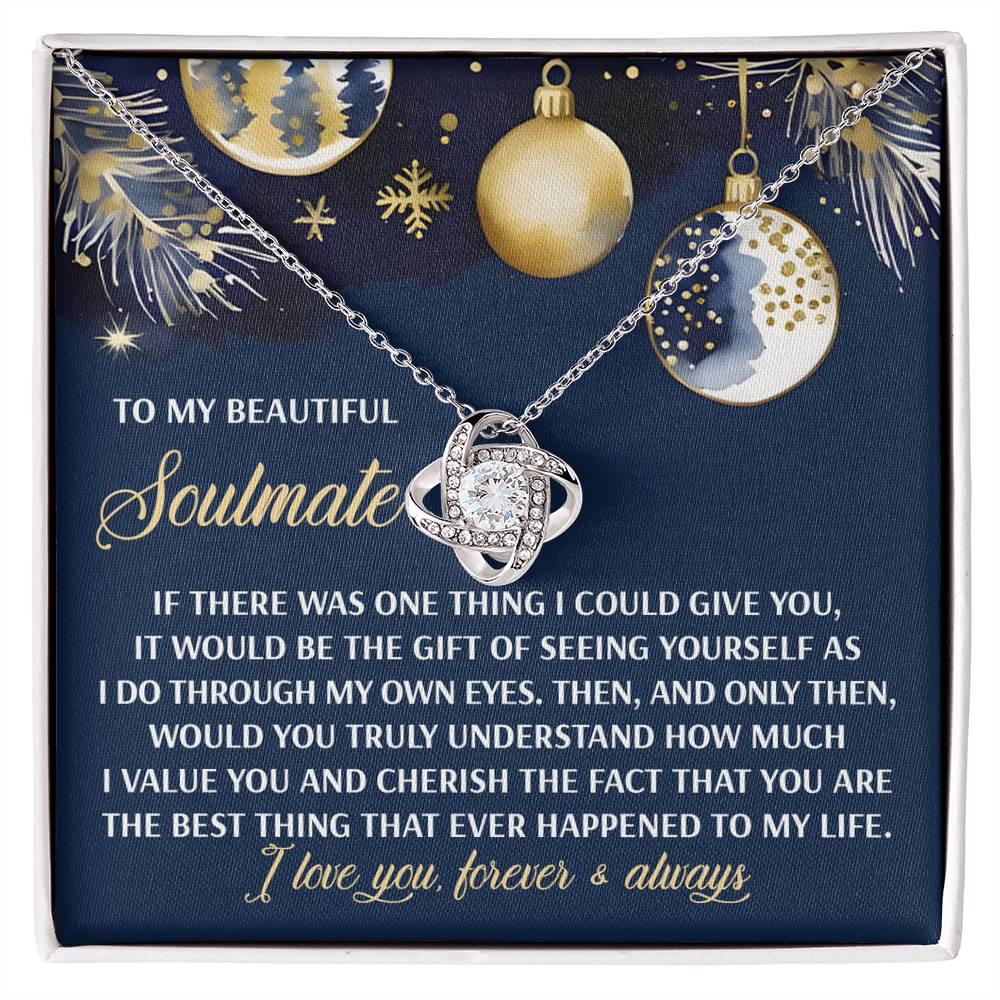 Gift for Soulmate - One Thing - Love Knot Pendant Necklace - Mallard Moon Gift Shop