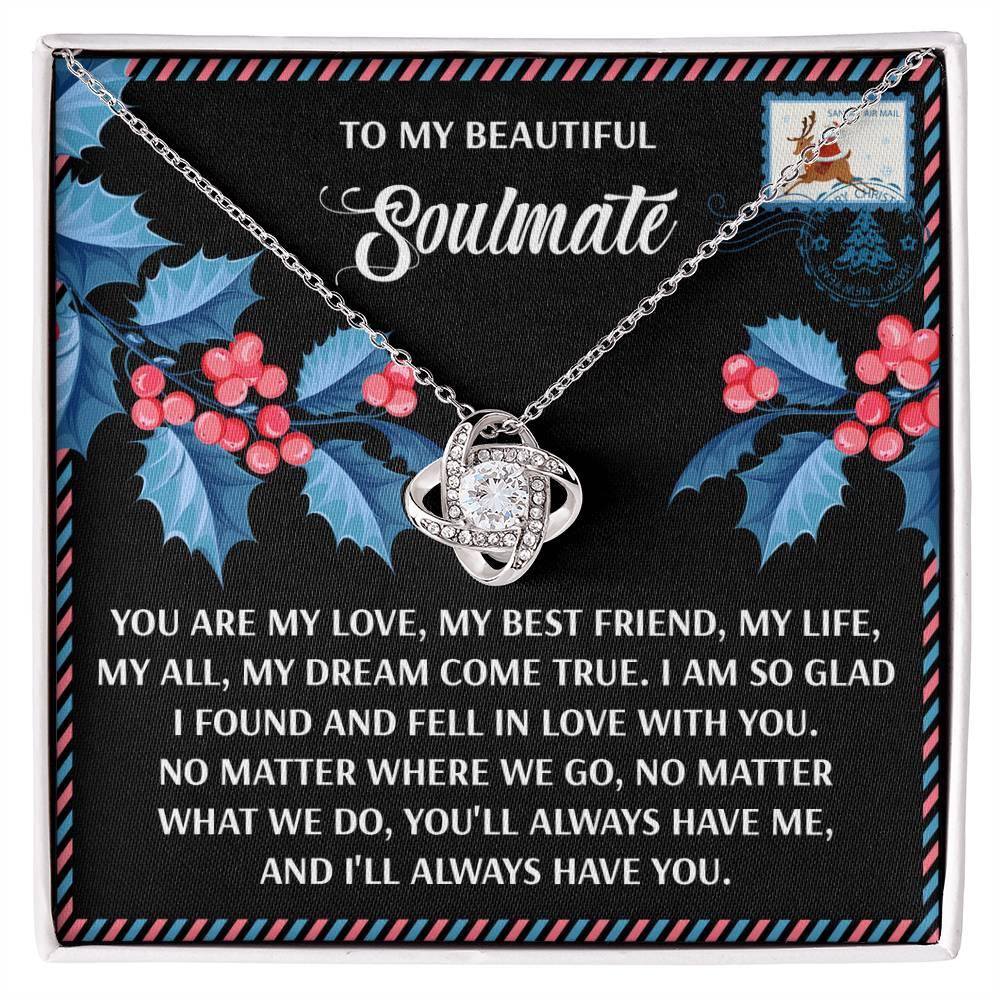 Gift for Soulmate - Fell In Love - Love Knot Pendant Necklace - Mallard Moon Gift Shop