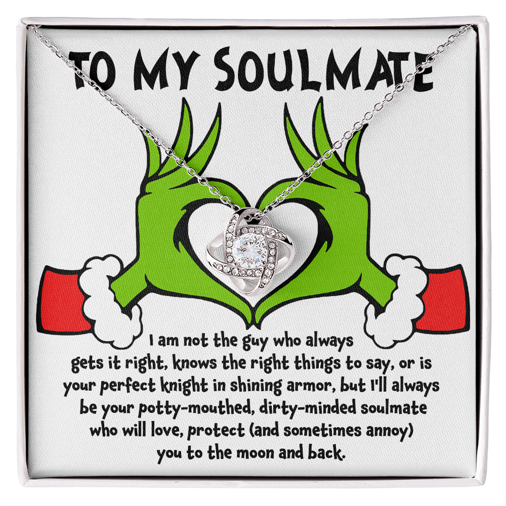 Gift for Soulmate - Knight in Shining Armor - Love Knot Necklace - Mallard Moon Gift Shop