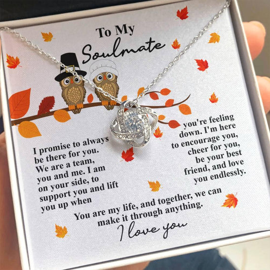 Gift for Soulmate - Love You Endlessly - Love Knot Pendant Necklace - Mallard Moon Gift Shop