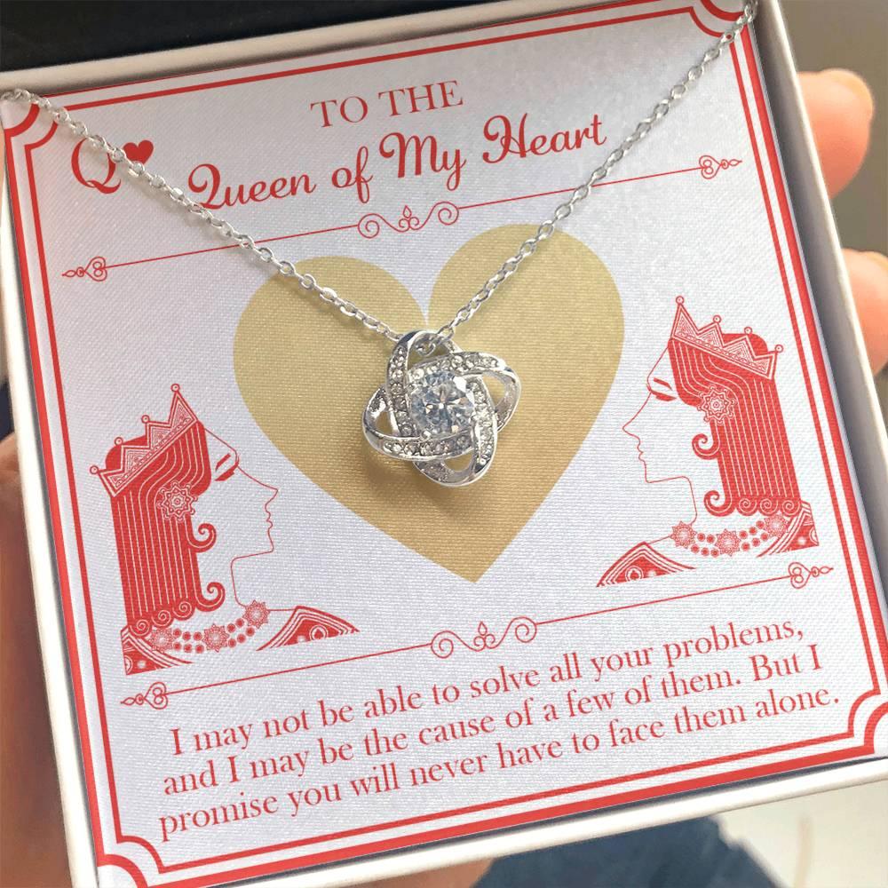 Wife Wedding Day Gift - The Queen - Love Knot Pendant Necklace - Mallard Moon Gift Shop