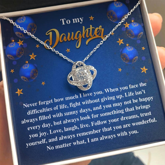 Gift for Daughter - Sunny Days - Love Knot Pendant Necklace - Mallard Moon Gift Shop