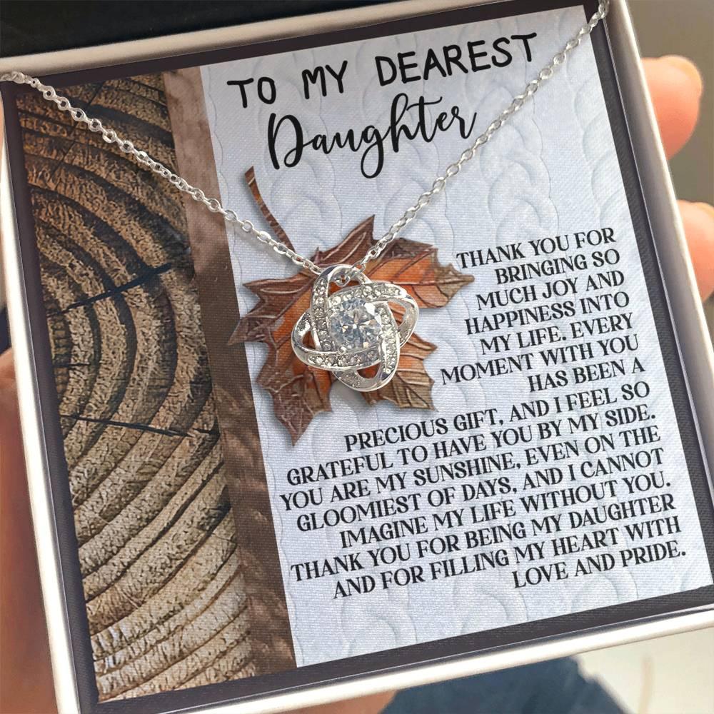 Gift for Daughter - Love And Pride - Love Knot Pendant Necklace - Mallard Moon Gift Shop