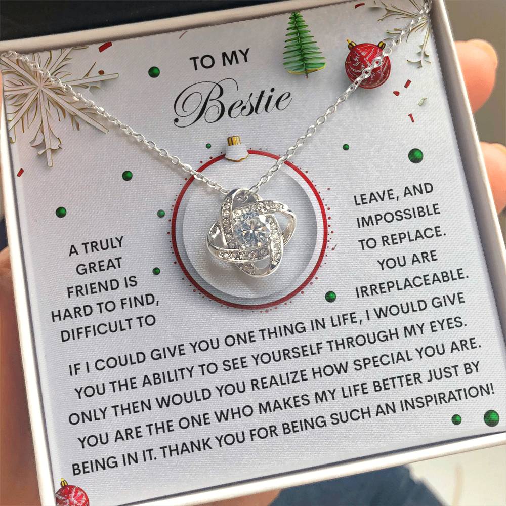 Gift for Bestie - The One - Love Knot Pendant Necklace - Mallard Moon Gift Shop