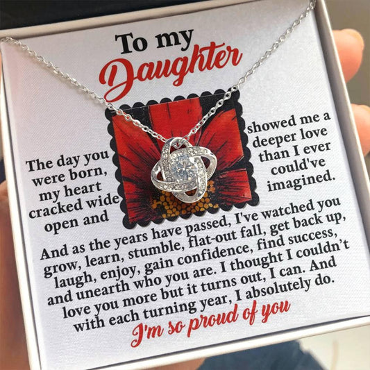 Gift for Daughter - A Deeper Love - Love Knot Pendant Necklace - Mallard Moon Gift Shop