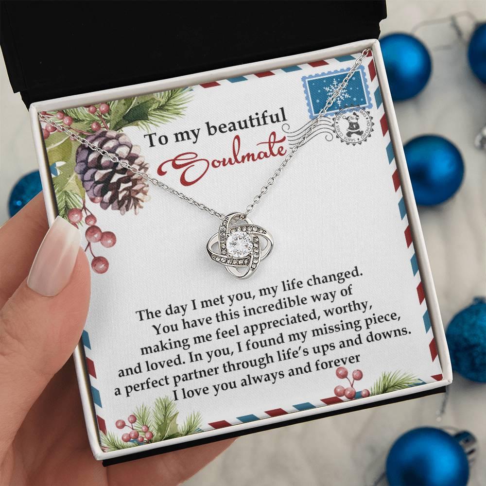 Gift for Soulmate - Perfect Partner - Love Knot Pendant Necklace - Mallard Moon Gift Shop