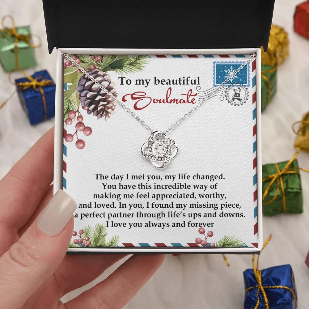 Gift for Soulmate - Perfect Partner - Love Knot Pendant Necklace - Mallard Moon Gift Shop