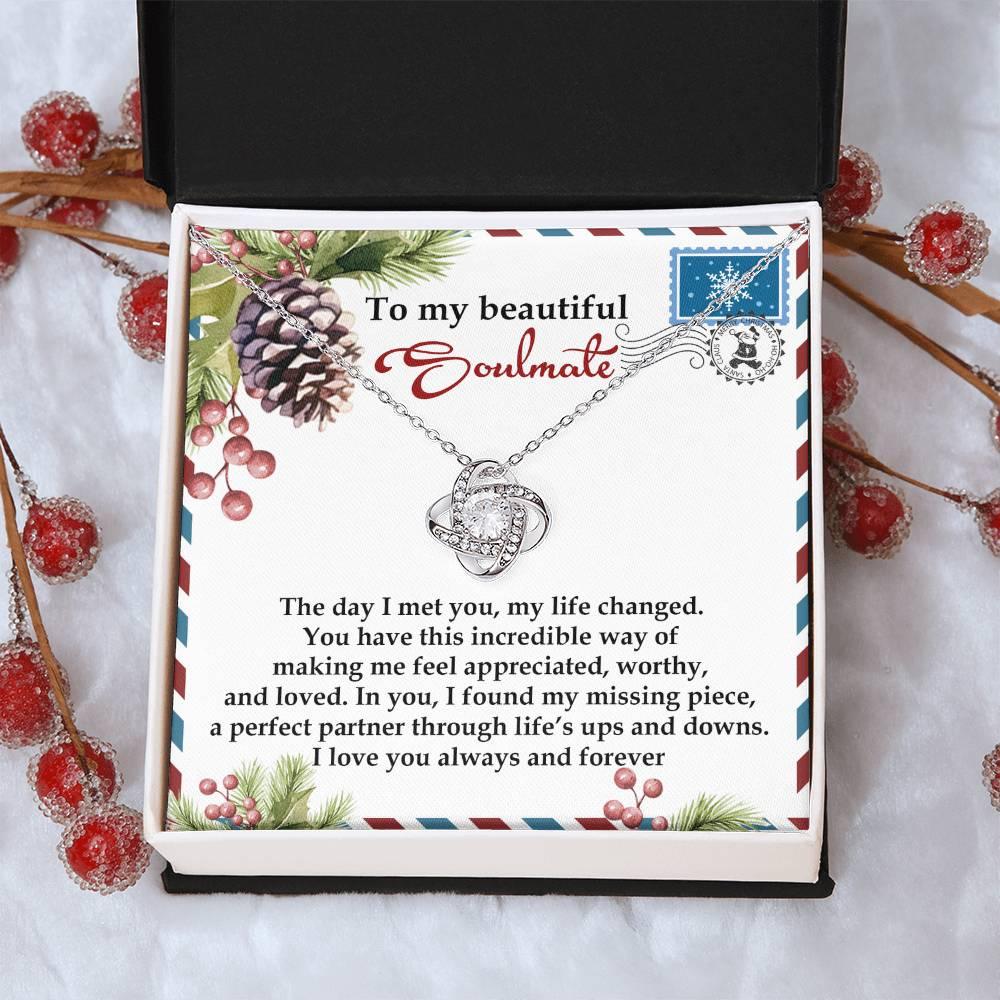 Gift for Soulmate - Perfect Partner - Love Knot Pendant Necklace - Mallard Moon Gift Shop
