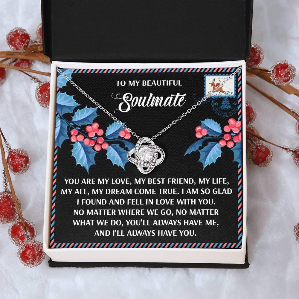Gift for Soulmate - Fell In Love - Love Knot Pendant Necklace - Mallard Moon Gift Shop